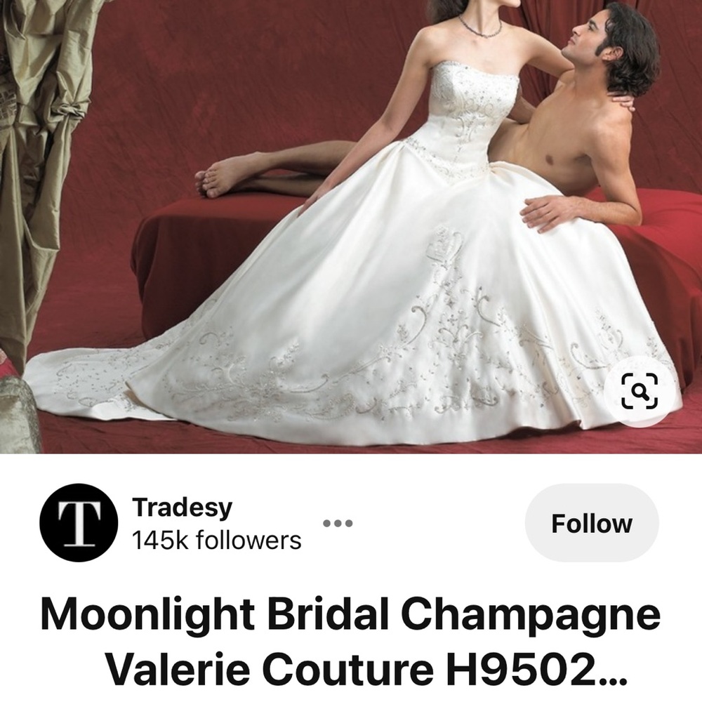 moonlight bridal wedding dress